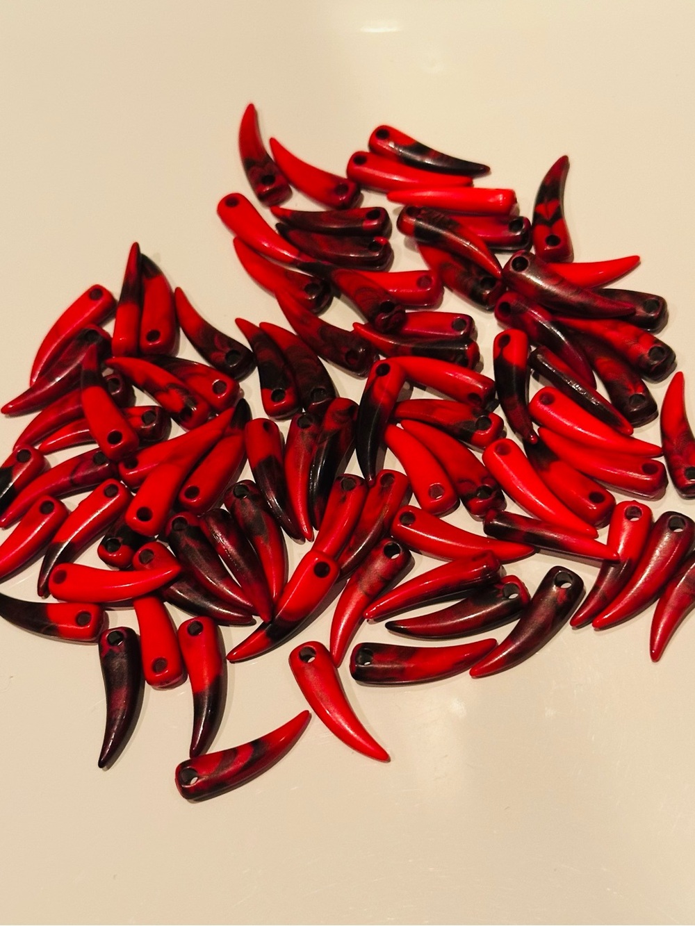 BRAZIL RED CHILLIES 🌶️ BEADS